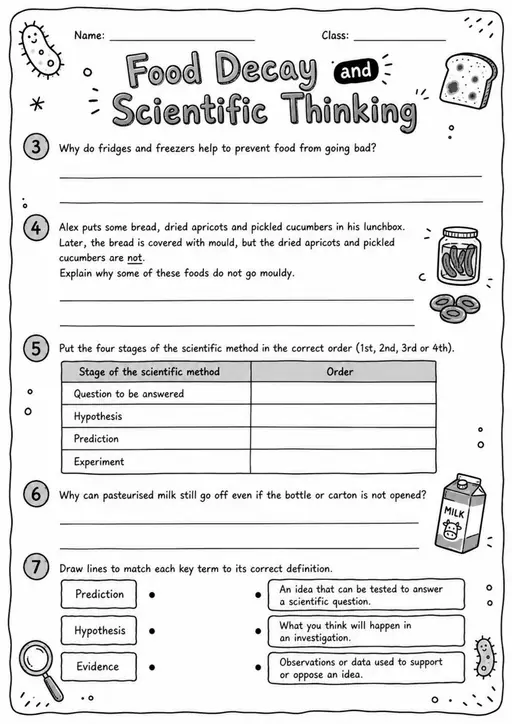 Lower Secondary Grade 6 Life Science Worksheets - Pack 3