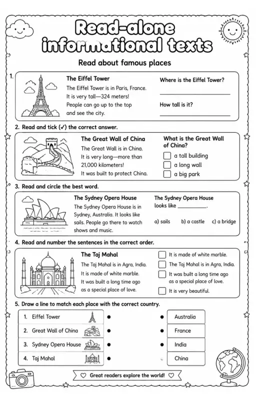 Read about famous places