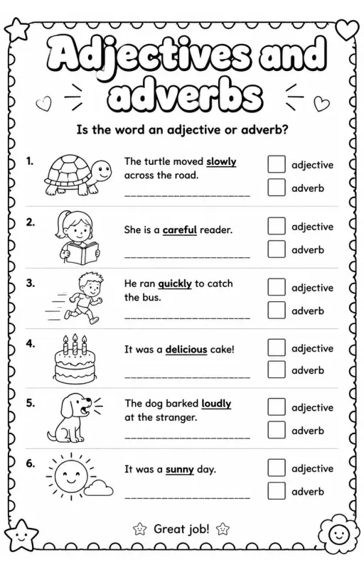 Is the word an adjective or adverb?