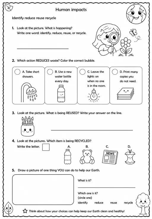 Identify reduce reuse recycle