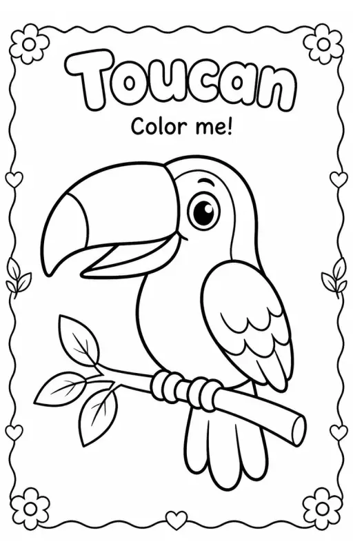 Toucan Coloring Pages