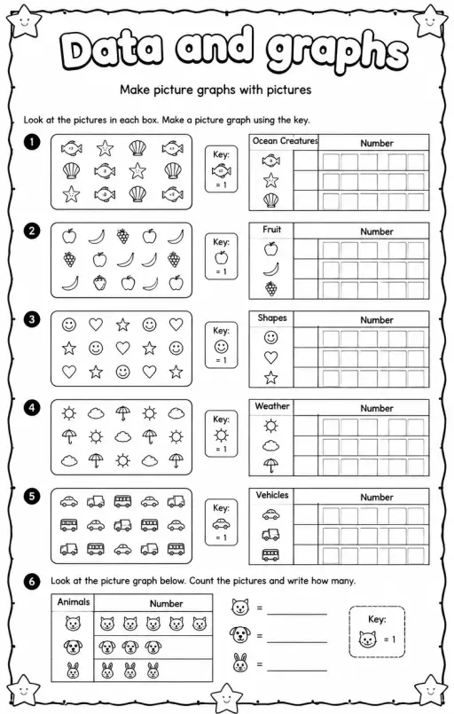 Make picture graphs with pictures