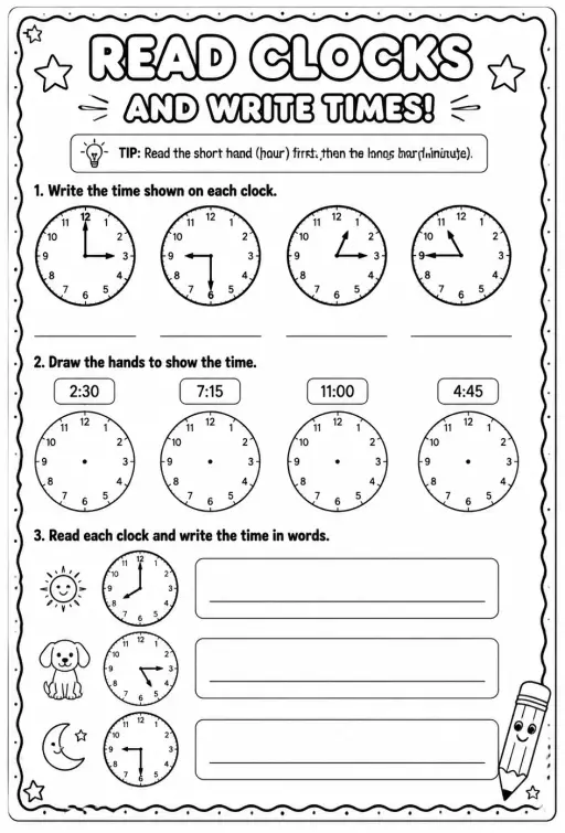 Read clocks and write times