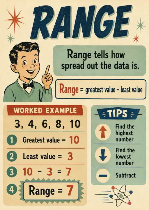 Range Data and Statistics Infographic