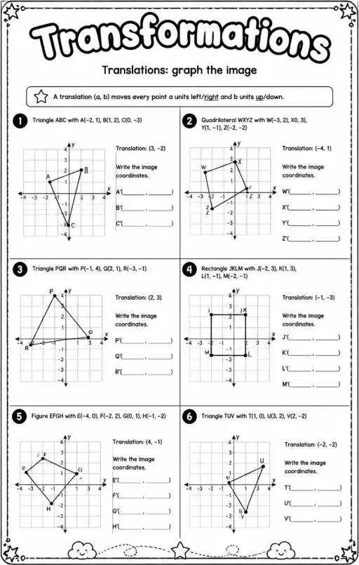 Translations: graph the image
