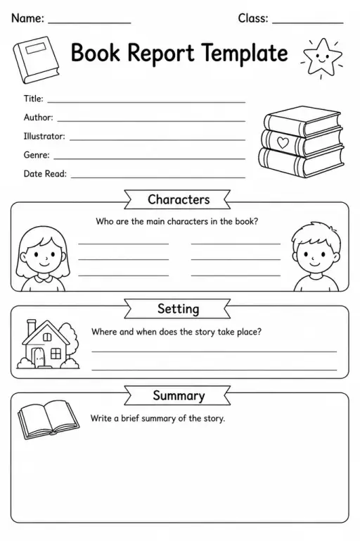 Book Report Template