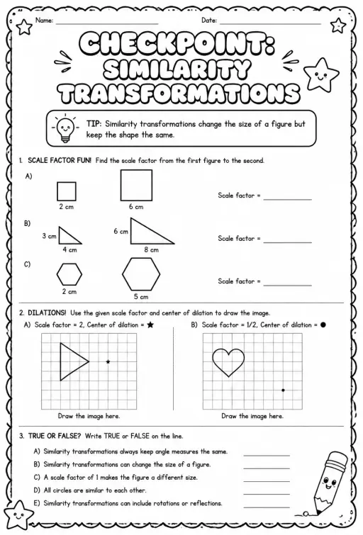 Checkpoint: Similarity transformations