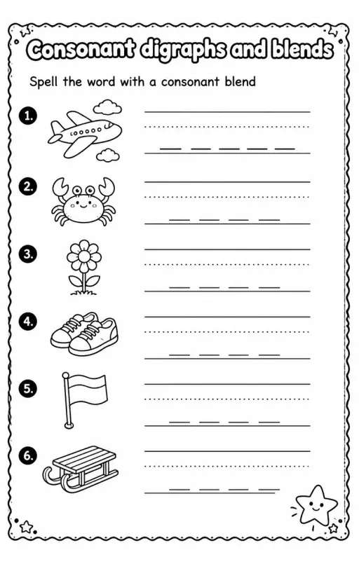 Spell the word with a consonant blend