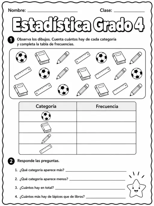 4.º grado - repaso de matemáticas - Paquete de fichas