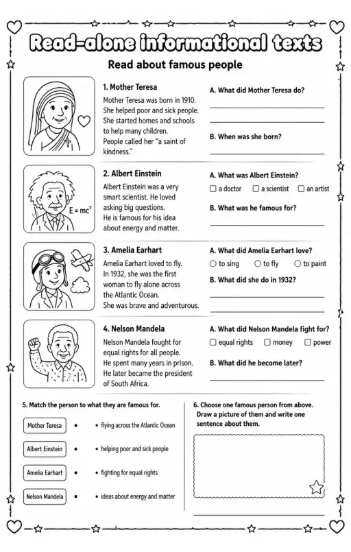 Read about famous people