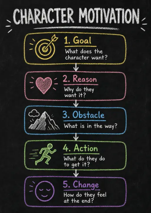 Character Motivation Drama Infographic
