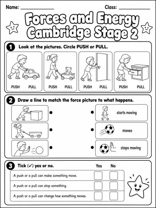 Forces and Energy Cambridge Stage 2