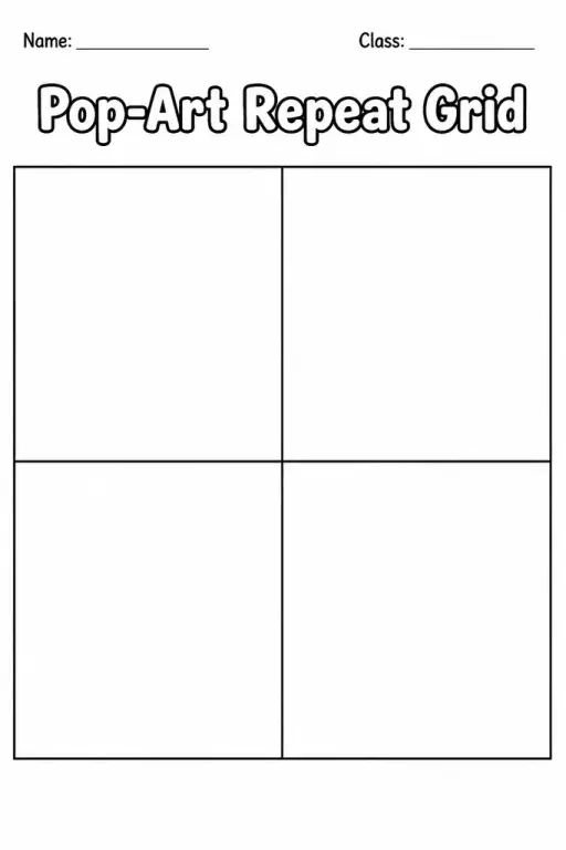 Pop-Art Repeat Grid