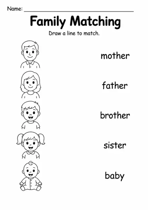 Family Matching — Grade 1