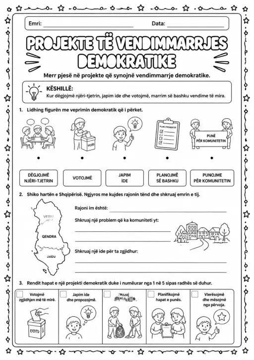 Projekte të vendimmarrjes demokratike