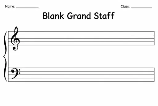 Blank Grand Staff