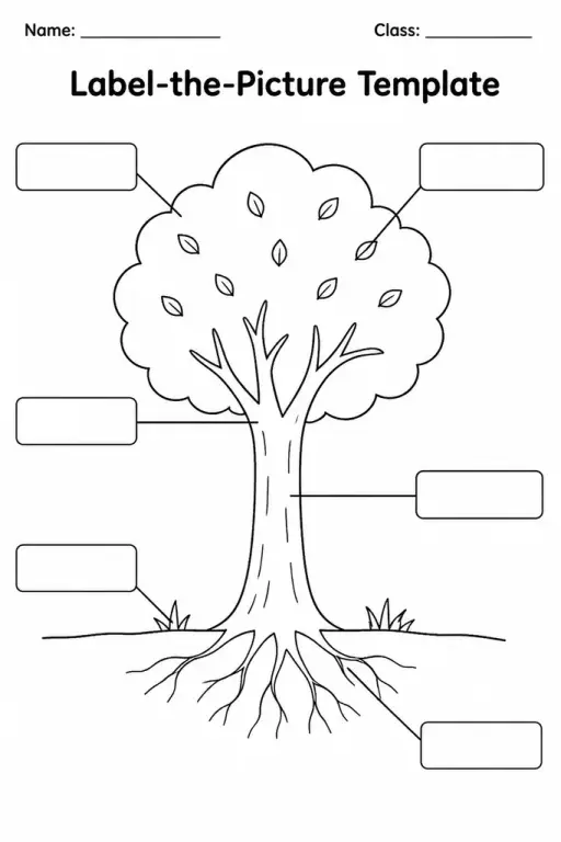 Label-the-Picture Template