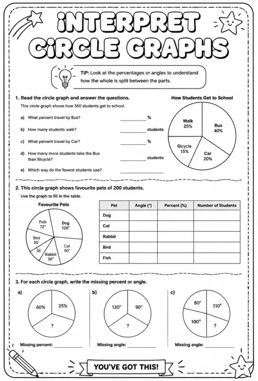Interpret circle graphs