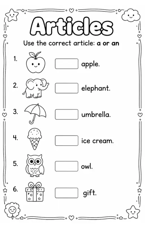 Use the correct article: a or an