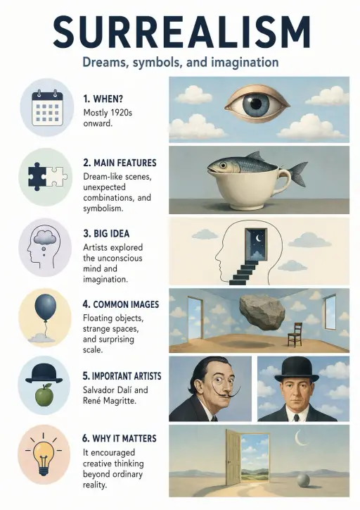 Surrealism Art History Infographic