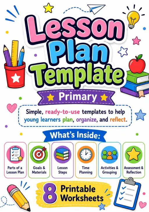 Lesson Plan Template Worksheet Pack