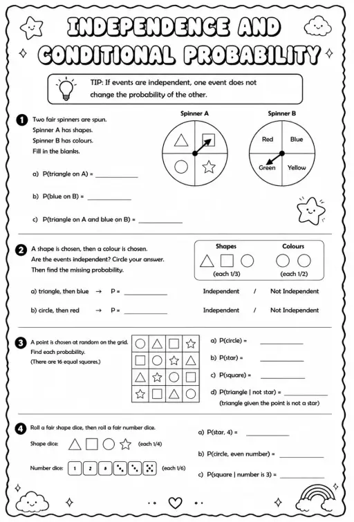 Independence and conditional probability