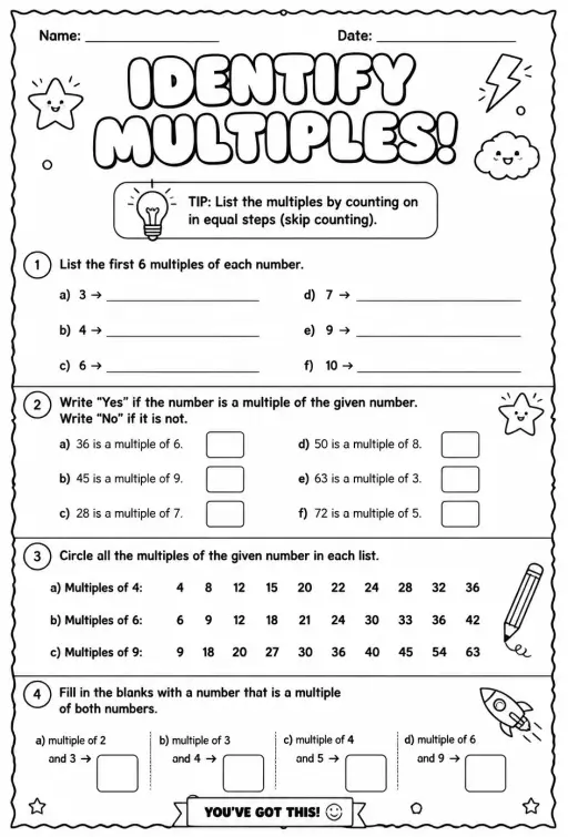 Identify multiples