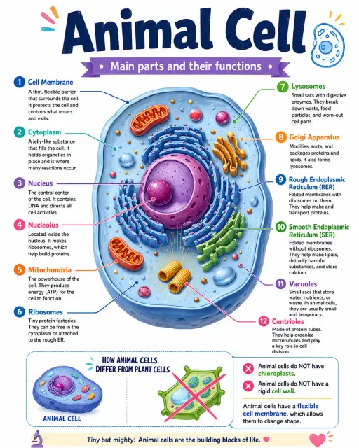 Animal Cell Infographic