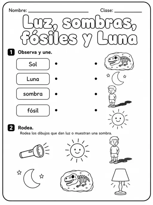 3.º grado - ciencias físicas - Paquete de fichas - Conjunto 2