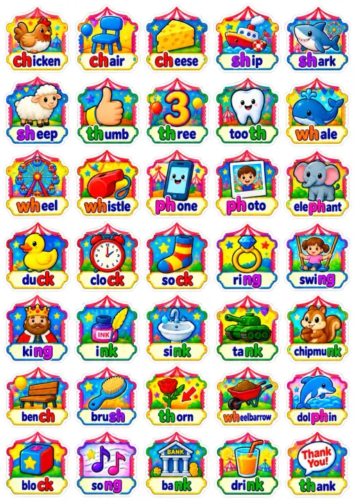 Core Vocabulary Animals Objects English Vocabulary Stickers