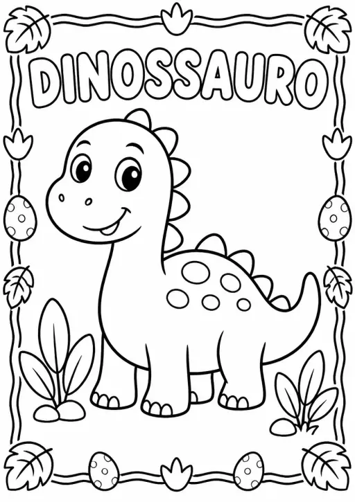 Desenho de Dinossauro para Colorir