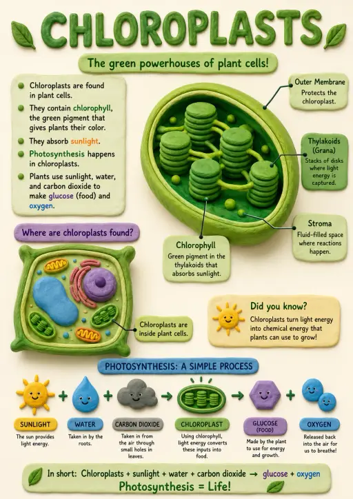 Chloroplasts Cells Infographic