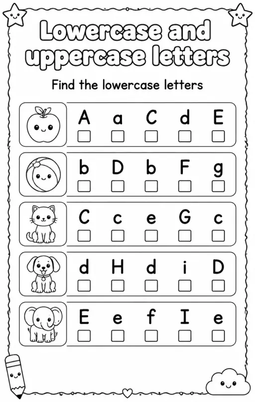 Find the lowercase letters