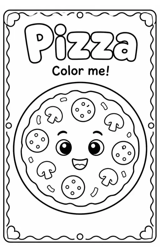 Food Coloring Pages Pack 3