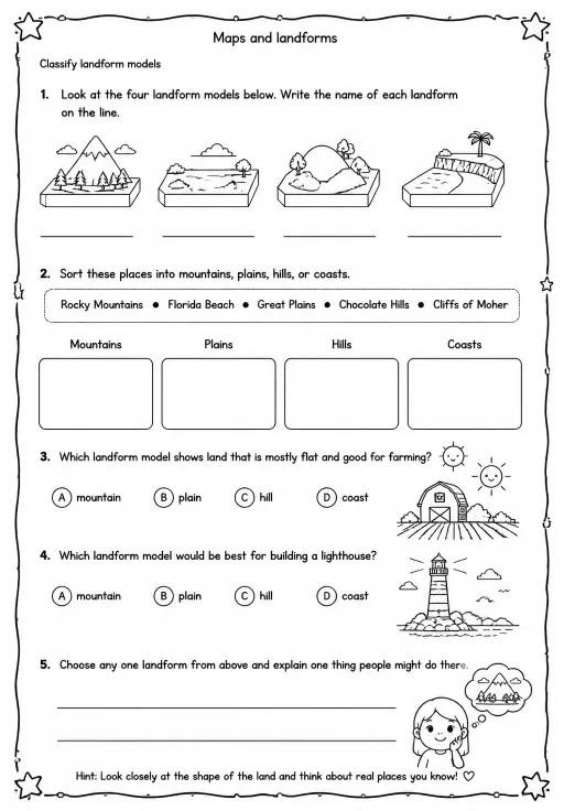 Classify landform models