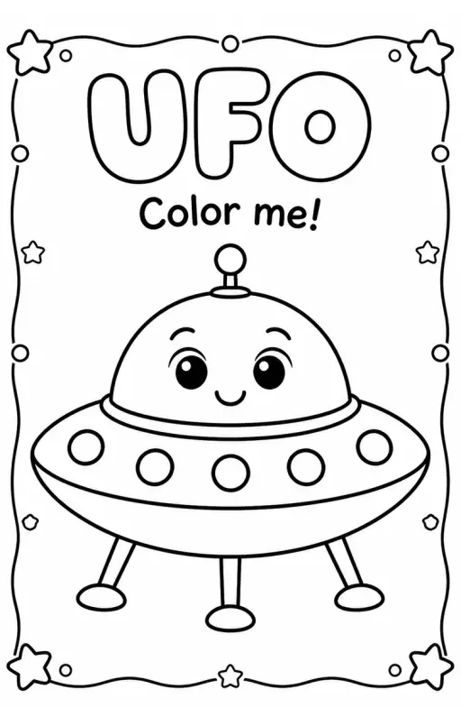 UFO Coloring Pages