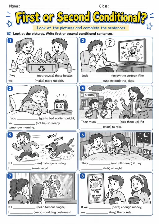 Mixed Conditionals: First Or Second Conditional? | Grades 5-6 Grammar Worksheet