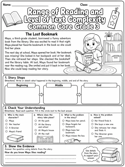 Range of Reading and Level of Text Complexity Common Core Grade 3