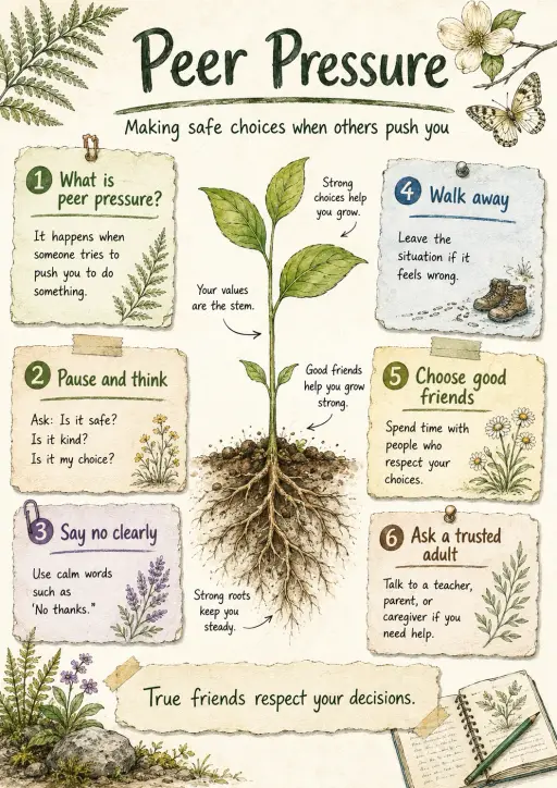Peer Pressure Friendship Infographic