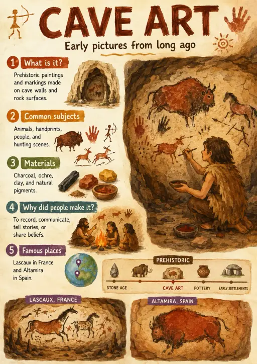 Cave Art Art History Infographic