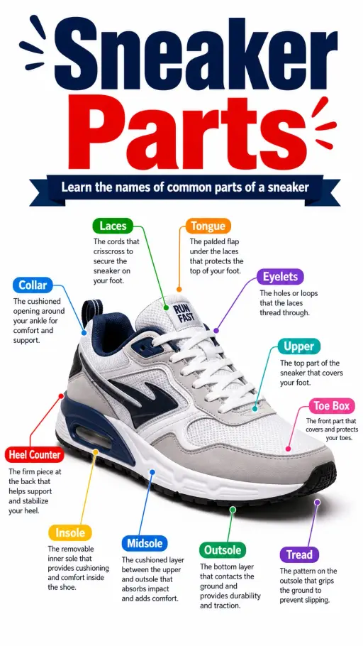 Sneaker Parts Infographic