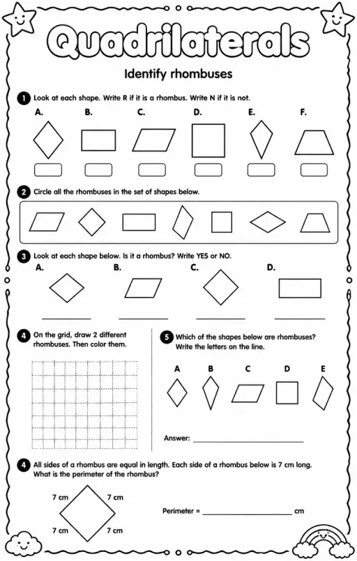 Identify rhombuses