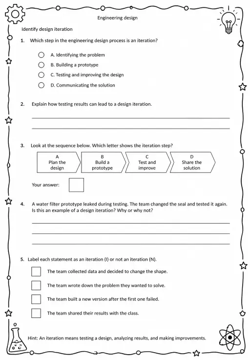 Identify design iteration
