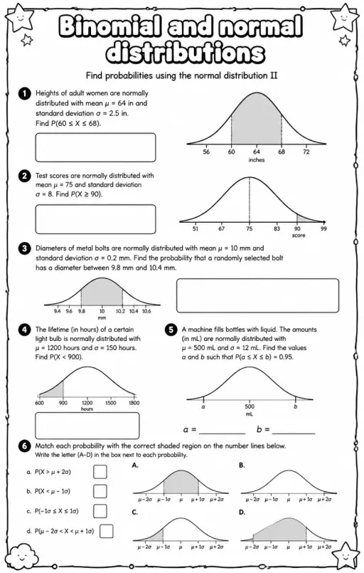 Find probabilities using the normal distribution II