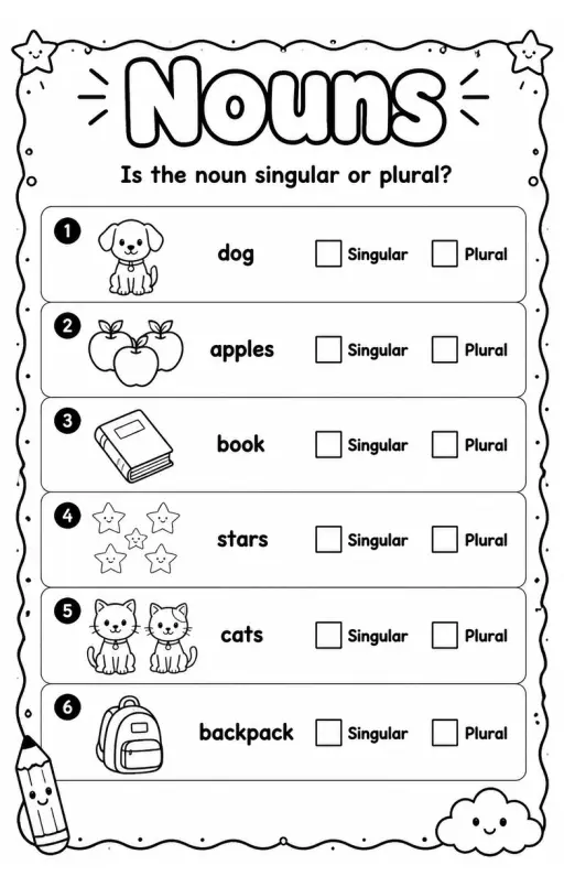 Is the noun singular or plural?