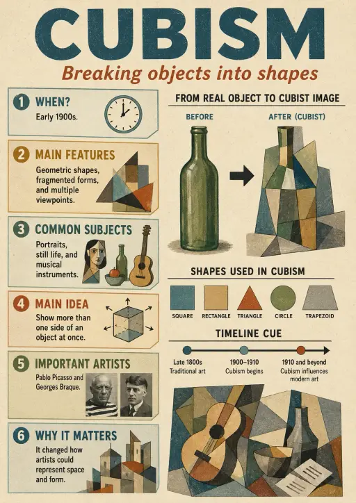 Cubism Art History Infographic