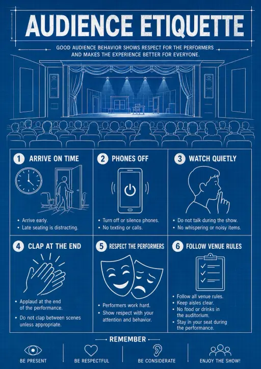Audience Etiquette Drama Infographic