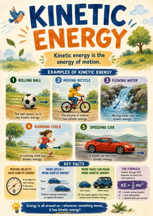 Kinetic Energy Infographic
