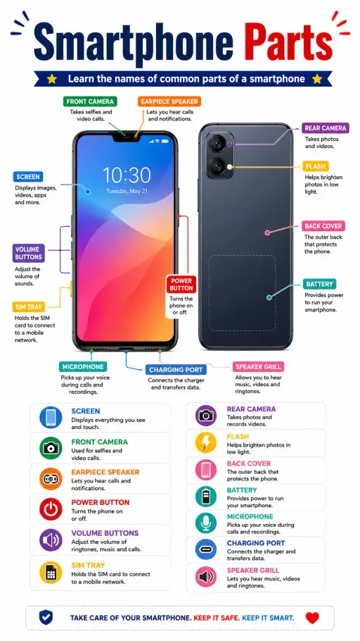 Smartphone Parts Infographic