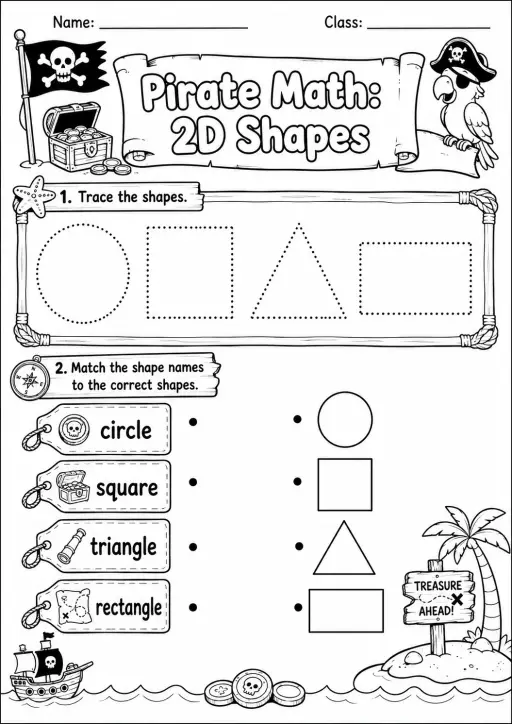 Pirate Math: Money Worksheet Pack